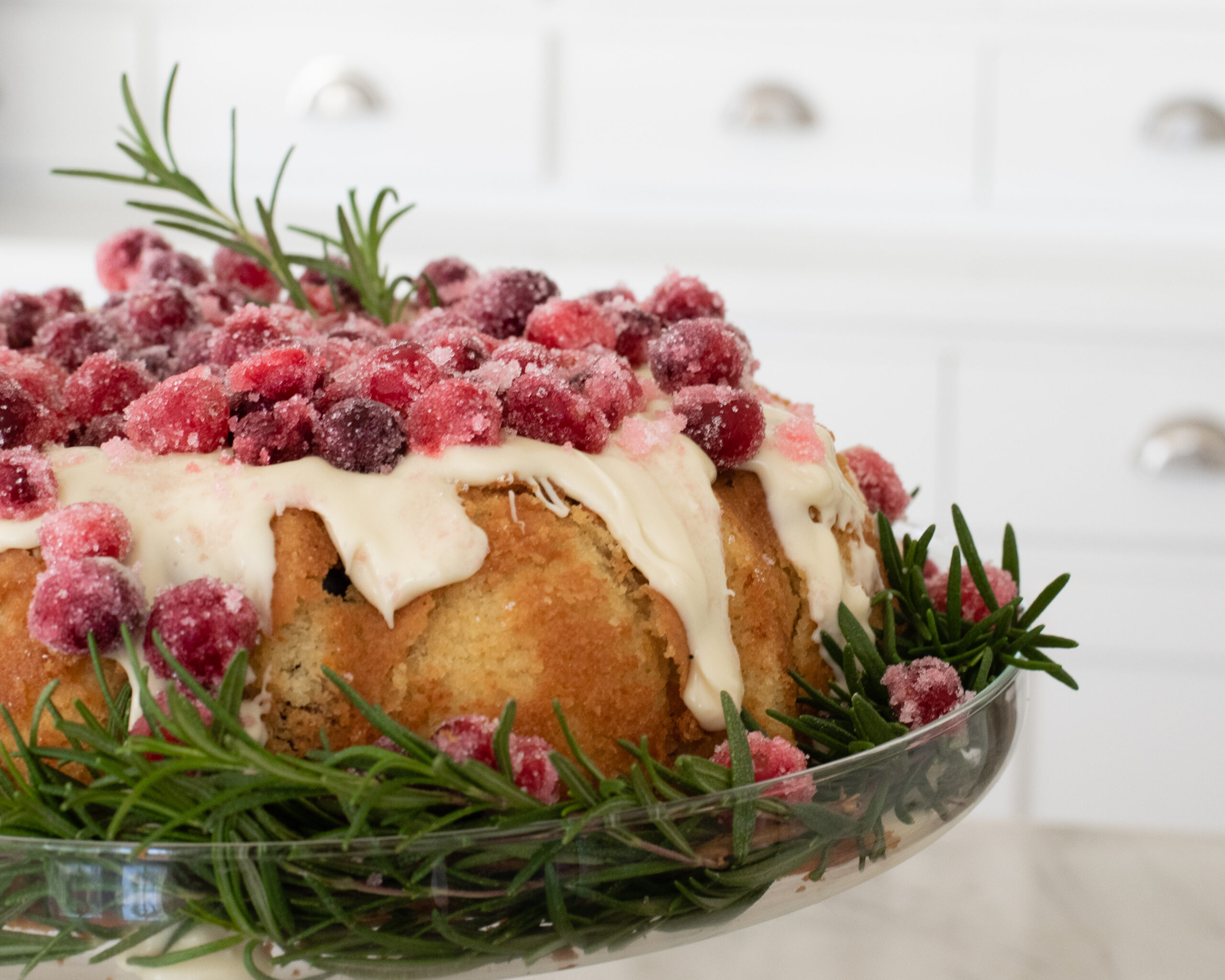 Orange Cranberry Christmas Cake for the Holidays