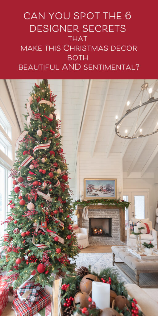 a beautiful designer Christmas living room