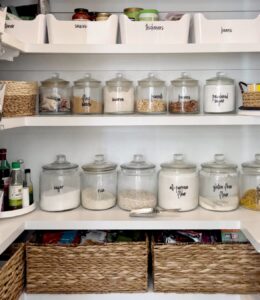 HOW TO ORGANIZE YOUR PANTRY & ADD CHARM – 11 SIMPLE TIPS