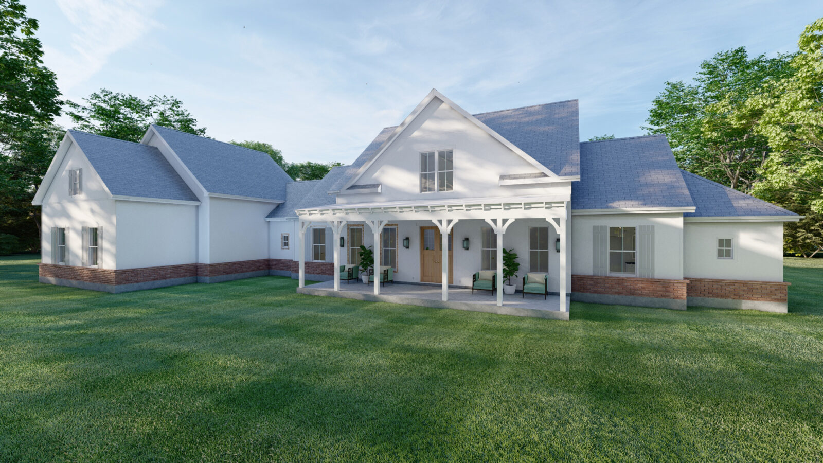 Lantana Farmhouse Floor Plan ⋆ OwnerBuilder Program & House Plans