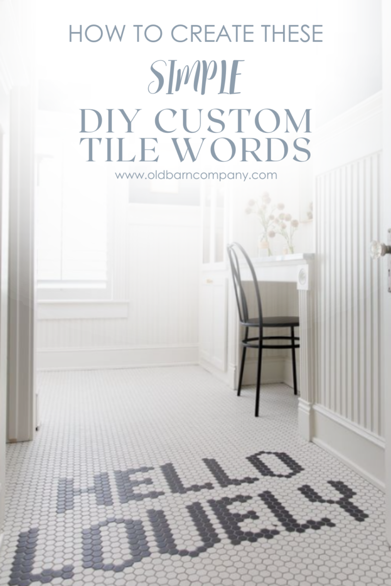 DIY Custom Tile Words ⋆ OwnerBuilder Program & House Plans Century