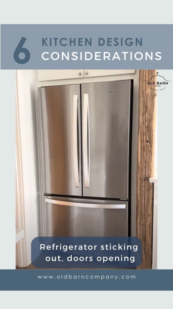 kitchen design tip refrigerator depth