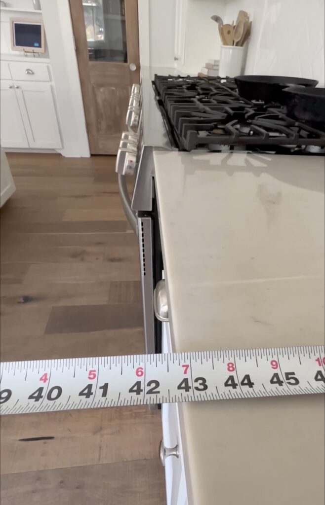 kitchen design tip - counter depth 