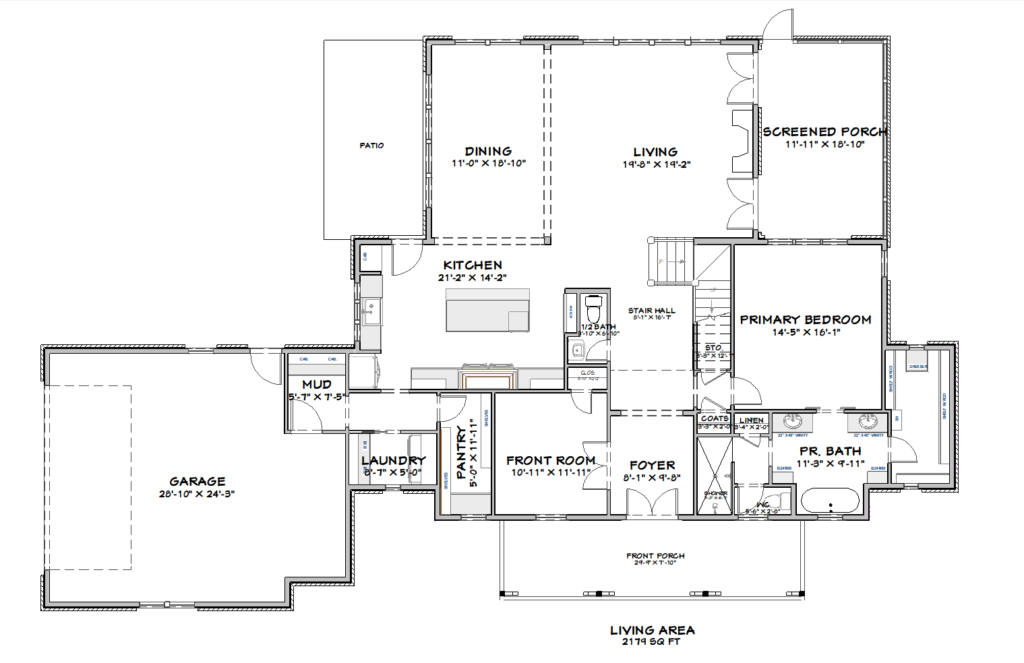 White Oak Floor Plan ⋆ Owner-Builder Program & House Plans - Century ...
