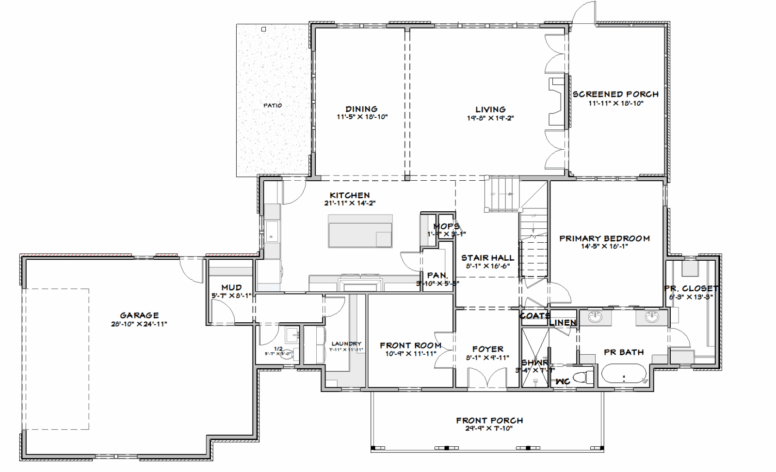 White Oak Floor Plan ⋆ Owner-Builder Program & House Plans - Century ...