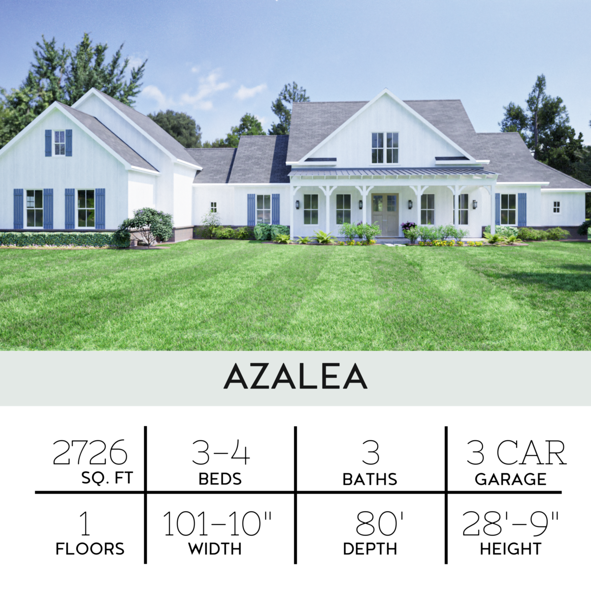Azalea Floor Plan ⋆ Owner-Builder Program & House Plans - Century Oak ...