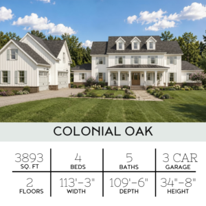 Colonial Oak Farmhouse - Key Info